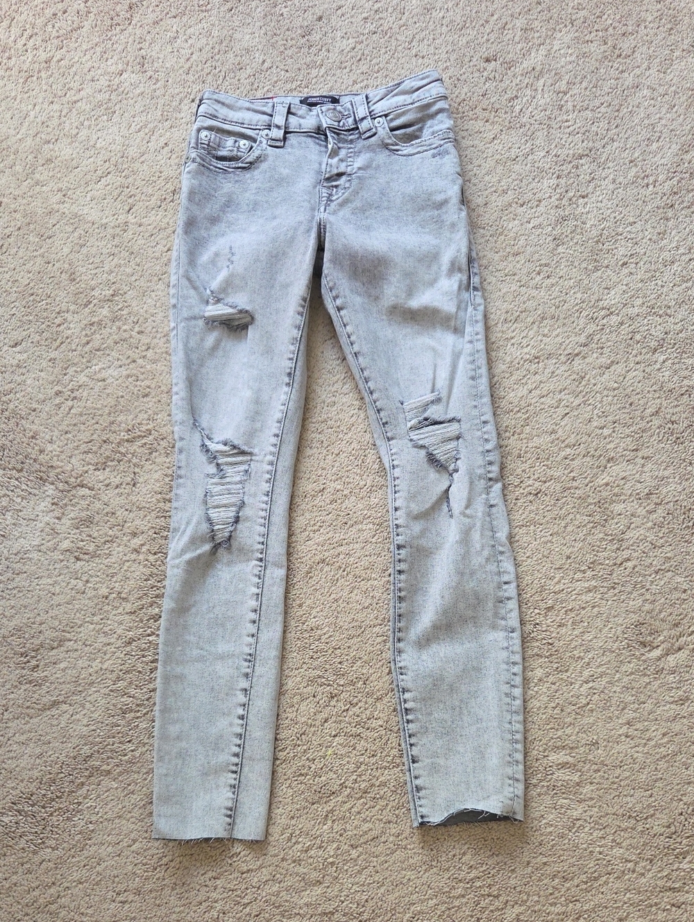 True Religion Light Gray Denim Jeans